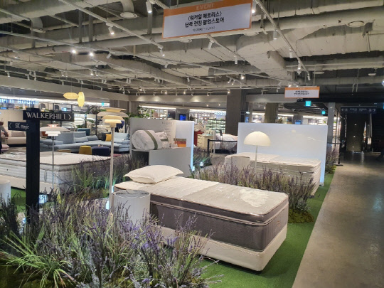 서울 용산구 아이파크몰에 오픈한 SK매직 매트리스 팝업스토어. SK매직 제공